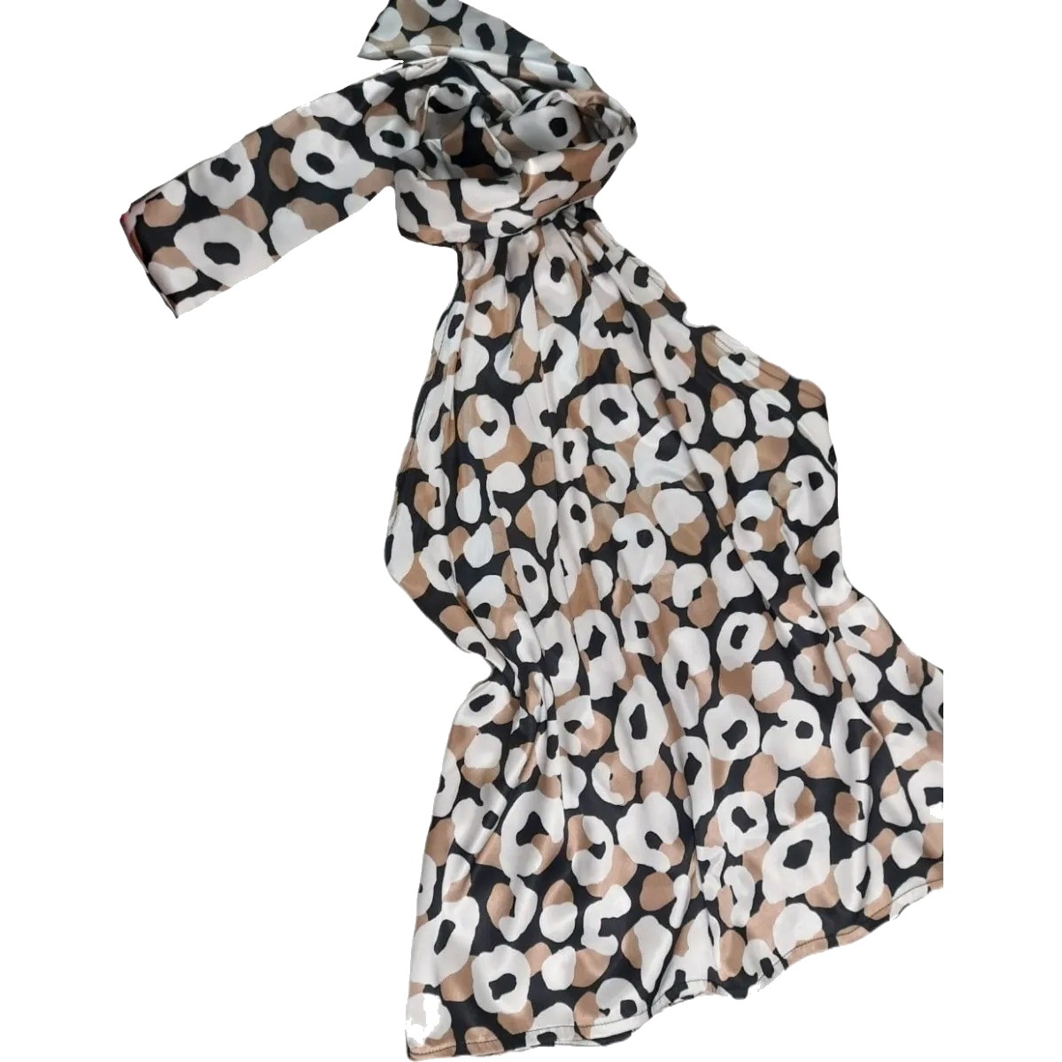 Animal Print Low Back Blouse
